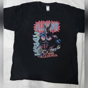 My Hero Academia Black "All Might" Men's T-shirt Size 2XL